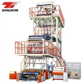 Troslojno hlađenje sa mehurićima IBC Haul-off Rotary Film Machine